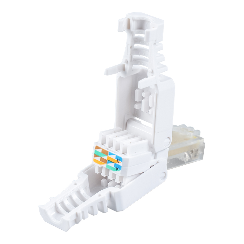 Cat5e uskjermet verktøyløs RJ45-kontakt RJ-688Y-C5E Cat5e uskjermet verktøyløs RJ45-kontakt RJ-688Y-C5E