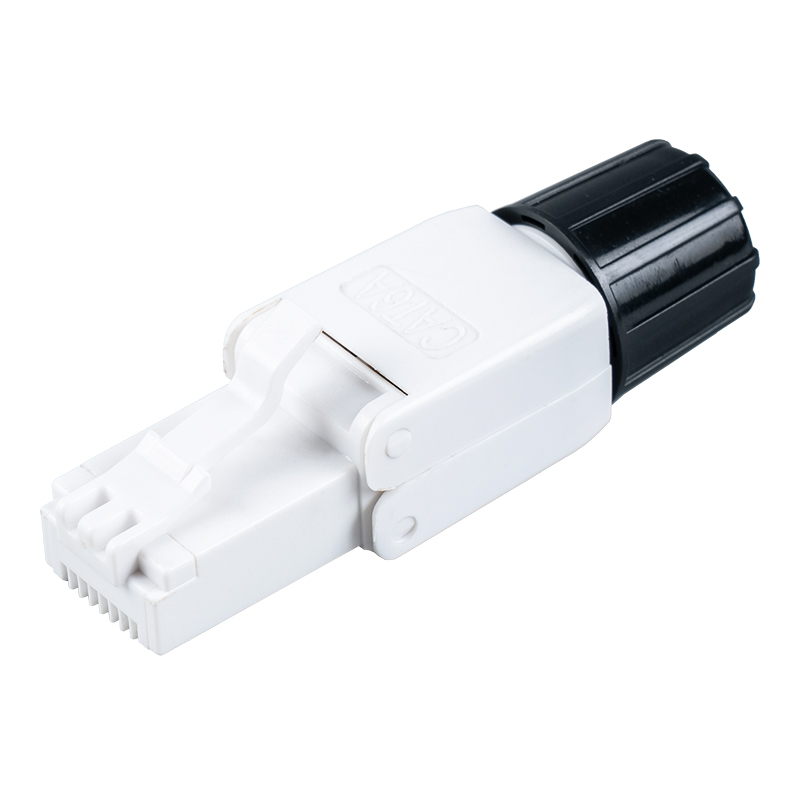 Cat6A uskjermet verktøyløs RJ45-kontakt (med skrue) RJ-G40U-C6A Cat6A uskjermet verktøyløs RJ45-kontakt (med skrue) RJ-G40U-C6A