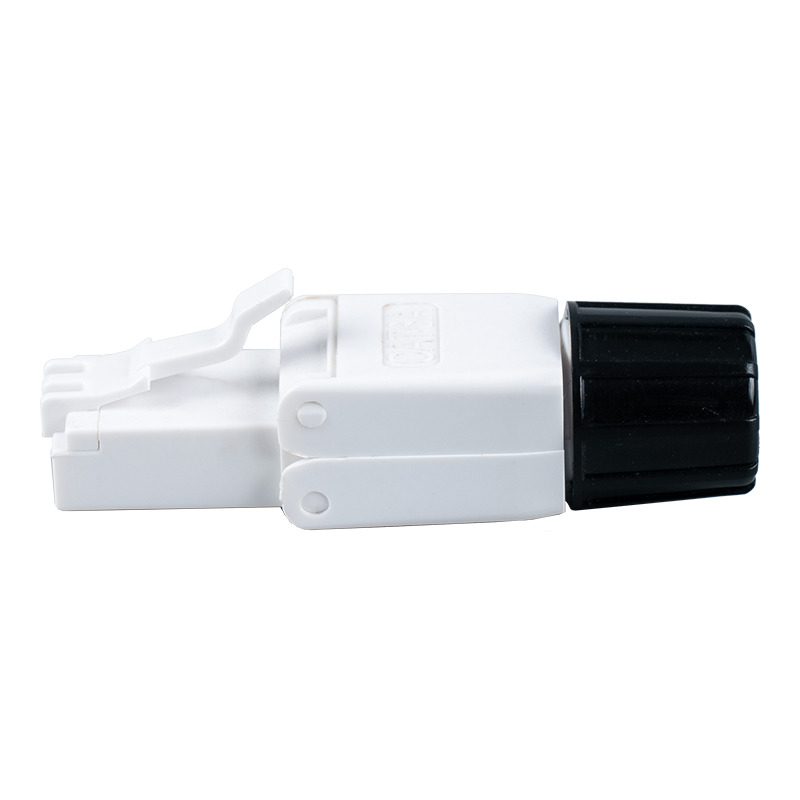 Cat6A uskjermet verktøyløs RJ45-kontakt (med skrue) RJ-G40U-C6A Cat6A uskjermet verktøyløs RJ45-kontakt (med skrue) RJ-G40U-C6A