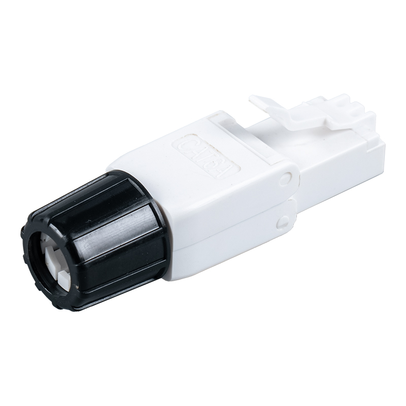 Cat6A uskjermet verktøyløs RJ45-kontakt (med skrue) RJ-G40U-C6A
