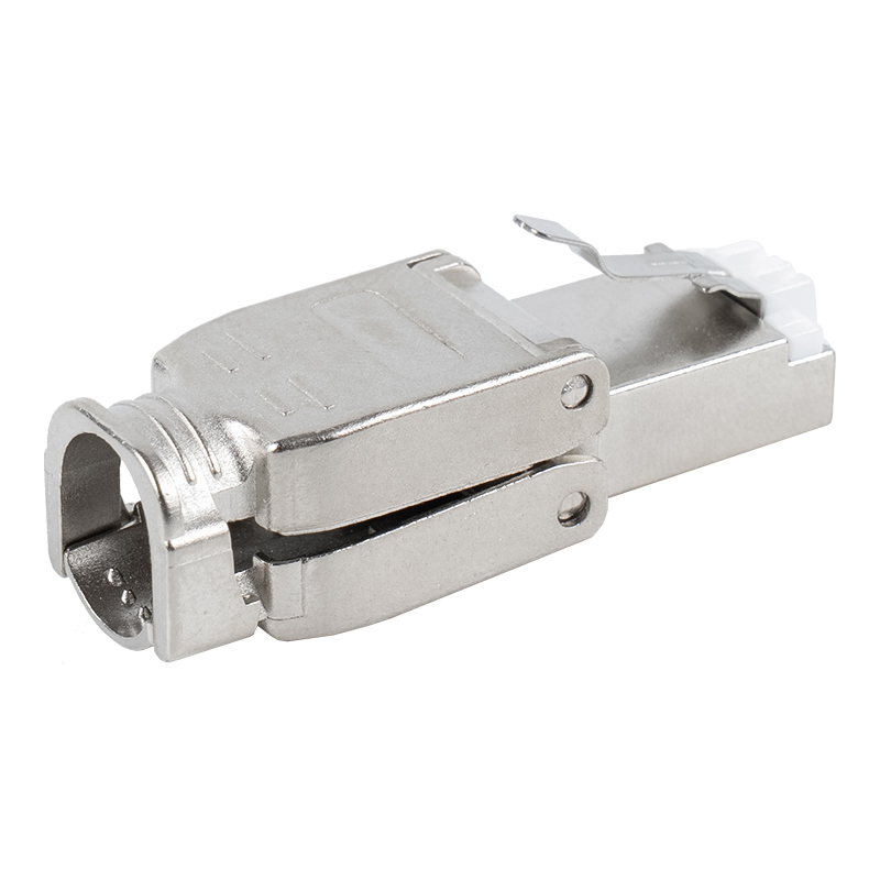 Cat6A skjermet metallspenne Verktøyløs RJ45-kontakt RJ-602S-2-C6A Cat6A skjermet metallspenne Verktøyløs RJ45-kontakt RJ-602S-2-C6A