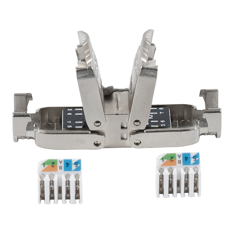 Cat6A skjermet Push-down Type Verktøyløs kontakt RJ-603S-3-C6A Cat6A skjermet Push-down Type Verktøyløs kontakt RJ-603S-3-C6A