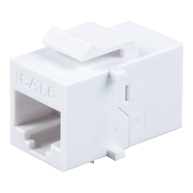 C6A Uskjermet RJ45 Inline Coupler (med fire små braketter) SM-2033C6A