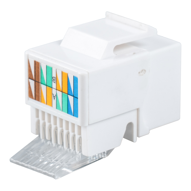 C6 Uskjermet 90° Tolless Keystone Jack (minitype) SM-2052H8C6 C6 Uskjermet 90° Tolless Keystone Jack (minitype) SM-2052H8C6