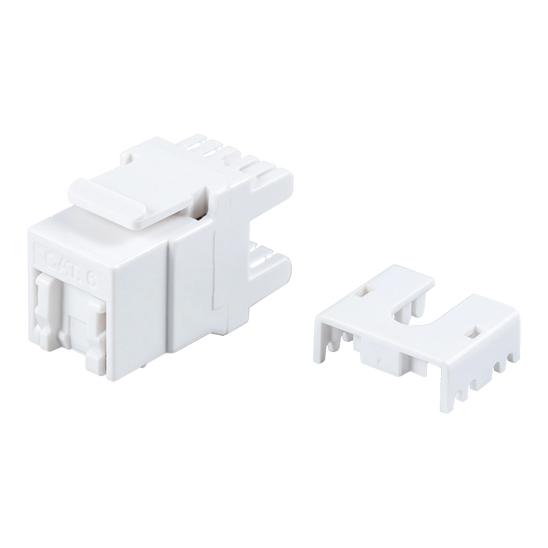 Cat6 Uskjermet 180° Modular Jack (med lukker) SM-2064CD8C6