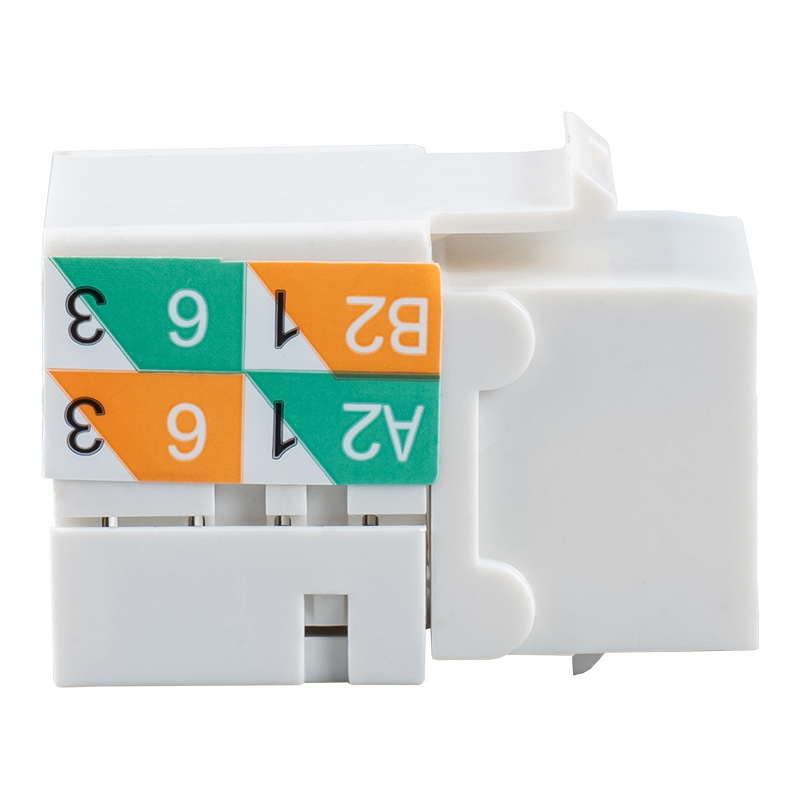 Cat6 uskjermet 90° Keystone-jack (kabling med to formål) SM-2081D8C6 Cat6 uskjermet 90° Keystone-jack (kabling med to formål) SM-2081D8C6
