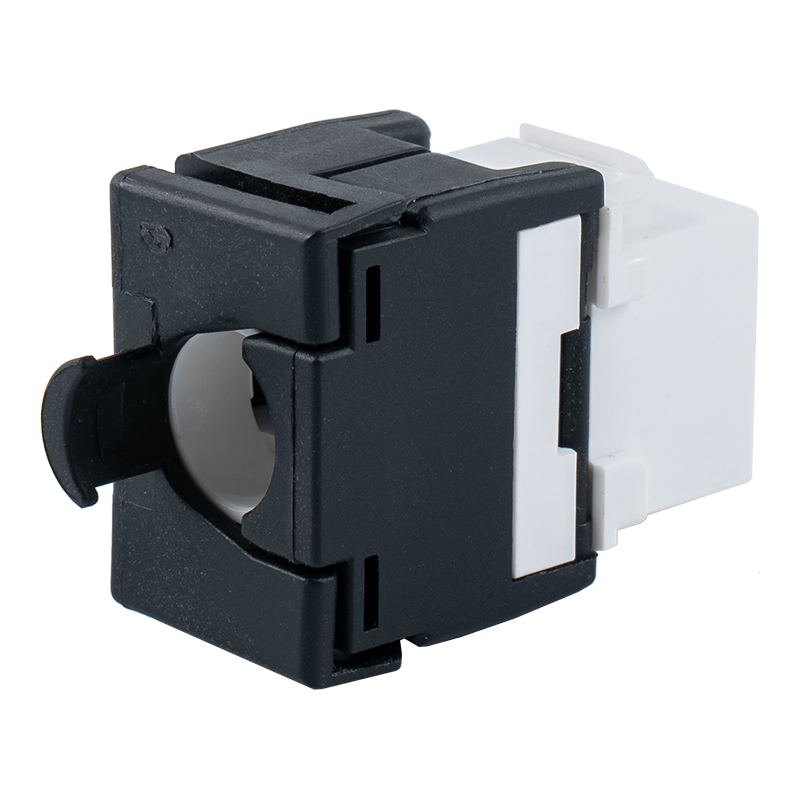 C6A Uskjermet 180° Tolless Keystone Jack(med kabelholder og lukker)SM-2335BCH8C6A C6A Uskjermet 180° Tolless Keystone Jack(med kabelholder og lukker)SM-2335BCH8C6A