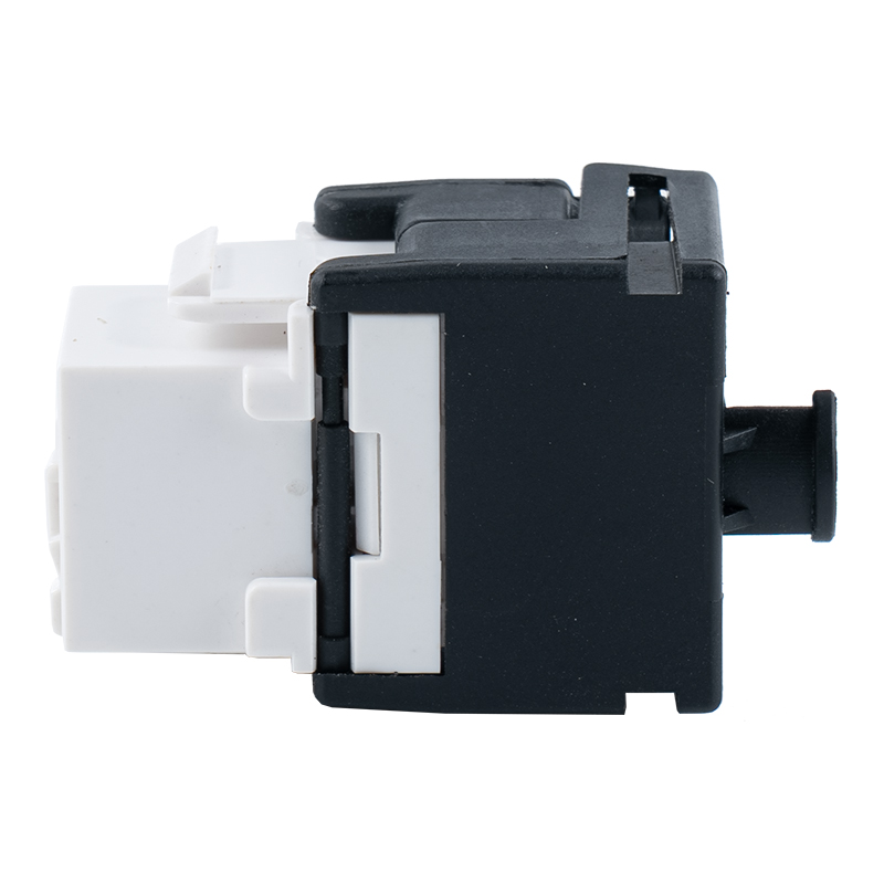 C6A Uskjermet 180° Tolless Keystone Jack(med kabelholder og lukker)SM-2335BCH8C6A C6A Uskjermet 180° Tolless Keystone Jack(med kabelholder og lukker)SM-2335BCH8C6A