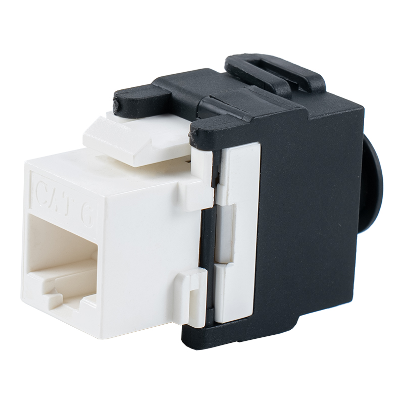 Cat6 uskjermet 180° verktøyløs modulær jekk (flip-open type) SM-2336H8C6 Cat6 uskjermet 180° verktøyløs modulær jekk (flip-open type) SM-2336H8C6