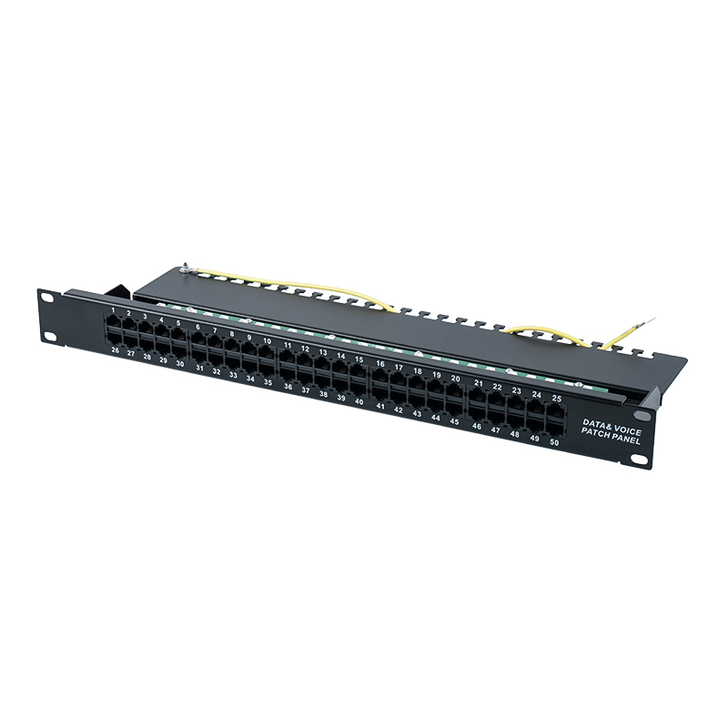 Kategori 3 19-tommers 1U 8P 8C 50-porters stemmepatchpanel (KRONE IDC) SP-3208K50-C3