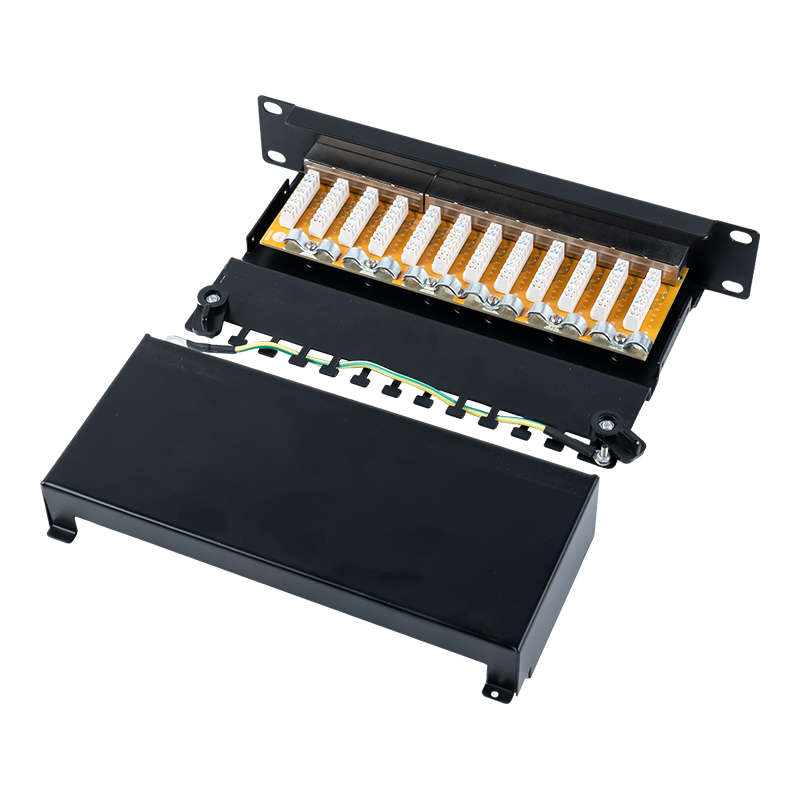 Category 6 10-inch 1U shielded 12-port patch panel SP-3250SK12-C6 Category 6 10-inch 1U shielded 12-port patch panel SP-3250SK12-C6