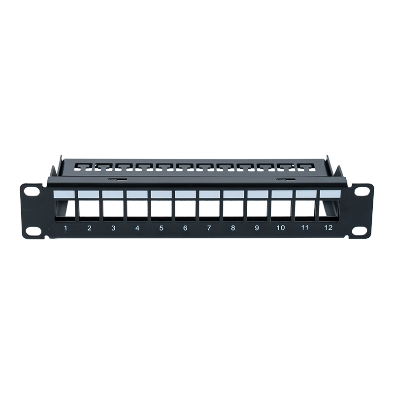 10-tommers 12-ports skjermet luftfordelingsramme SP-3252S-12P 10-tommers 12-ports skjermet luftfordelingsramme SP-3252S-12P
