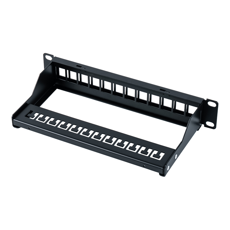 10-tommers 12-ports skjermet luftfordelingsramme SP-3252S-12P 10-tommers 12-ports skjermet luftfordelingsramme SP-3252S-12P