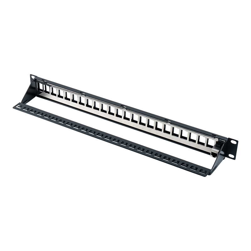 19-tommers 1U 24-ports skjermet patchpanel (med C6-modul) SP-3260-24P 19-tommers 1U 24-ports skjermet patchpanel (med C6-modul) SP-3260-24P