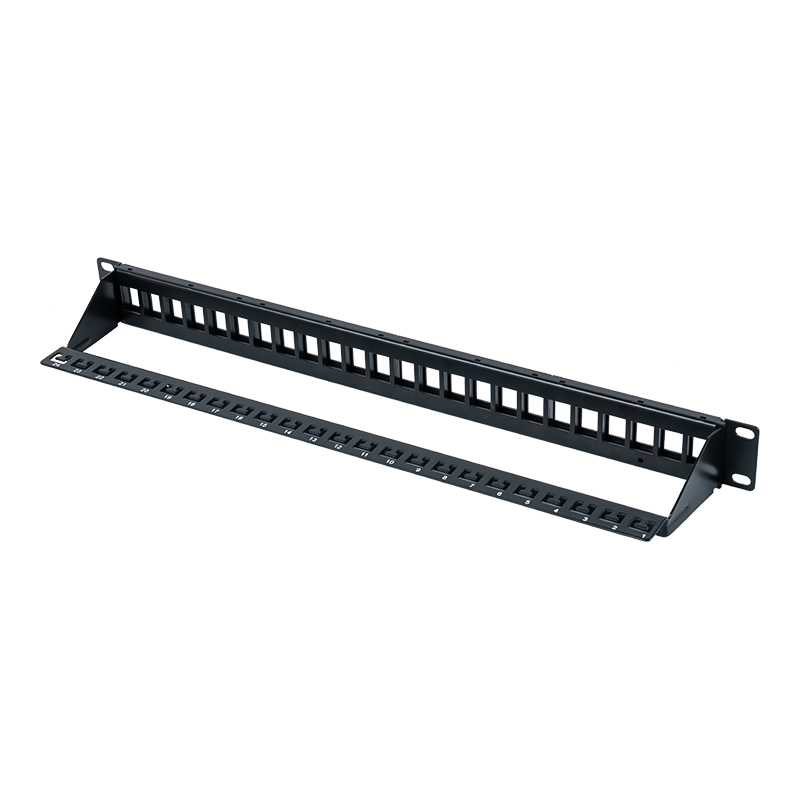 19-tommers 1U 24-ports skjermet patchpanel (med C6-modul) SP-3260-24P 19-tommers 1U 24-ports skjermet patchpanel (med C6-modul) SP-3260-24P