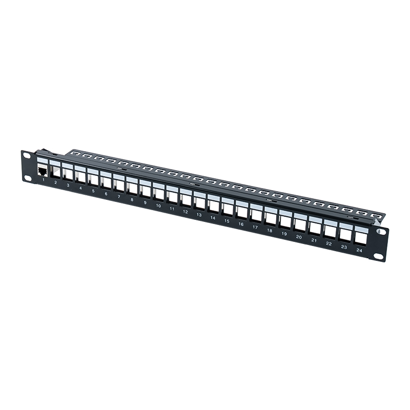 19-tommers 1U 24-ports skjermet patchpanel (med C6-modul) SP-3260-24P