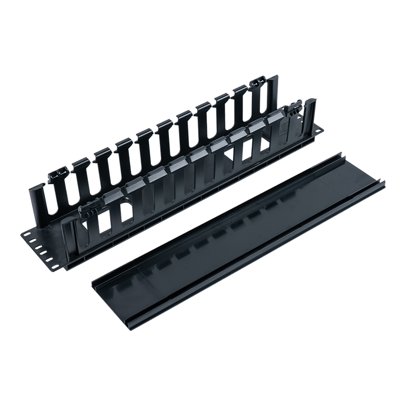 19-tommers 2U plastkabelhåndteringsstativ (12 porter) SP-3667-2U 19-tommers 2U plastkabelhåndteringsstativ (12 porter) SP-3667-2U