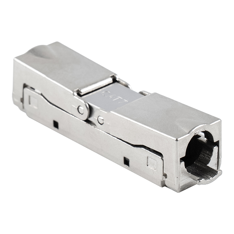 Cat6A skjermet Push-down Type Verktøyløs kontakt (Enkelt åpning) RJ-604S-1-C6A Cat6A skjermet Push-down Type Verktøyløs kontakt (Enkelt åpning) RJ-604S-1-C6A