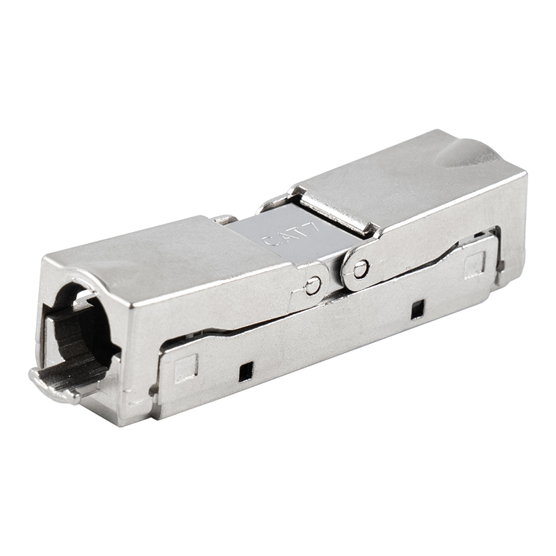 Cat6A skjermet Push-down Type Verktøyløs kontakt (Enkelt åpning) RJ-604S-1-C6A