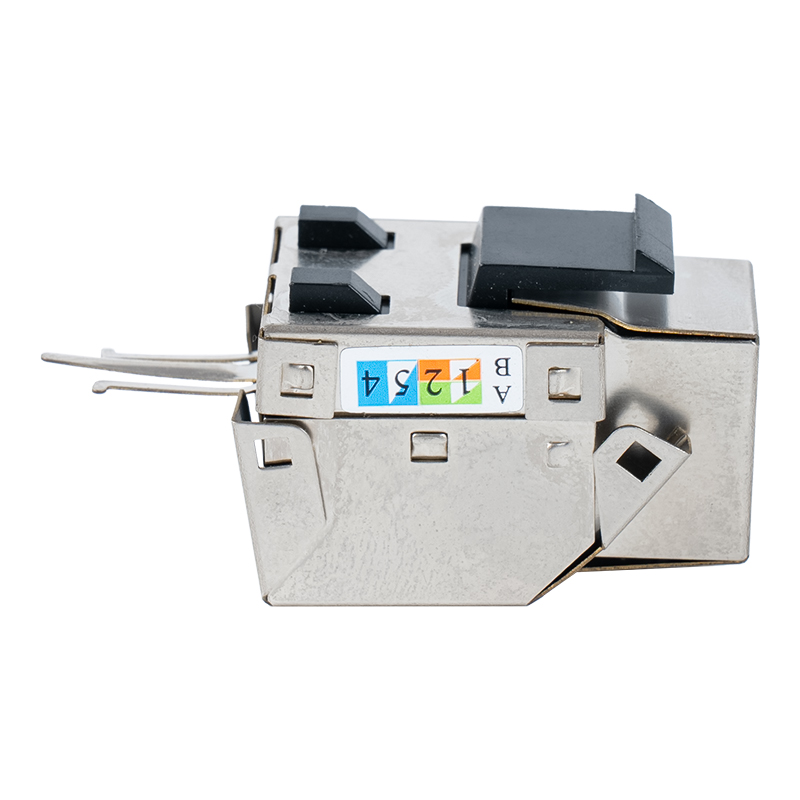 Cat6 skjermet 90° Keystone Jack (med metallhus) SM-2013SH8C6 Cat6 skjermet 90° Keystone Jack (med metallhus) SM-2013SH8C6
