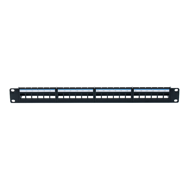 19-tommers 1U 24-ports uskjermet stativ (blå plastpapp) SP-3401-24P 19-tommers 1U 24-ports uskjermet stativ (blå plastpapp) SP-3401-24P
