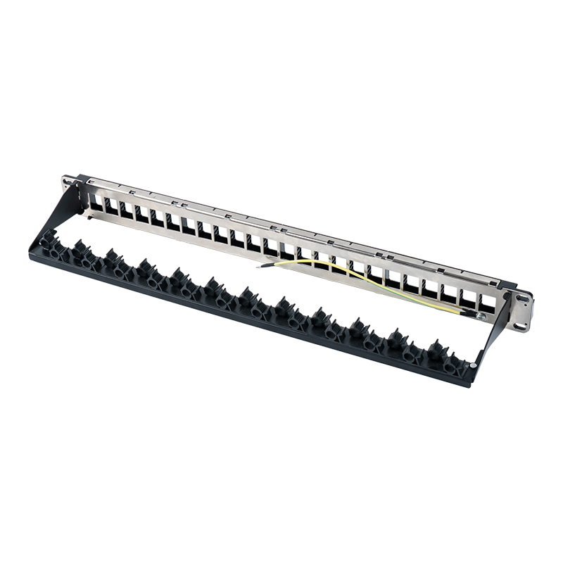 19-tommers 1U 24-ports uskjermet stativ (foldbar brakett) SP-3402-24P 19-tommers 1U 24-ports uskjermet stativ (foldbar brakett) SP-3402-24P