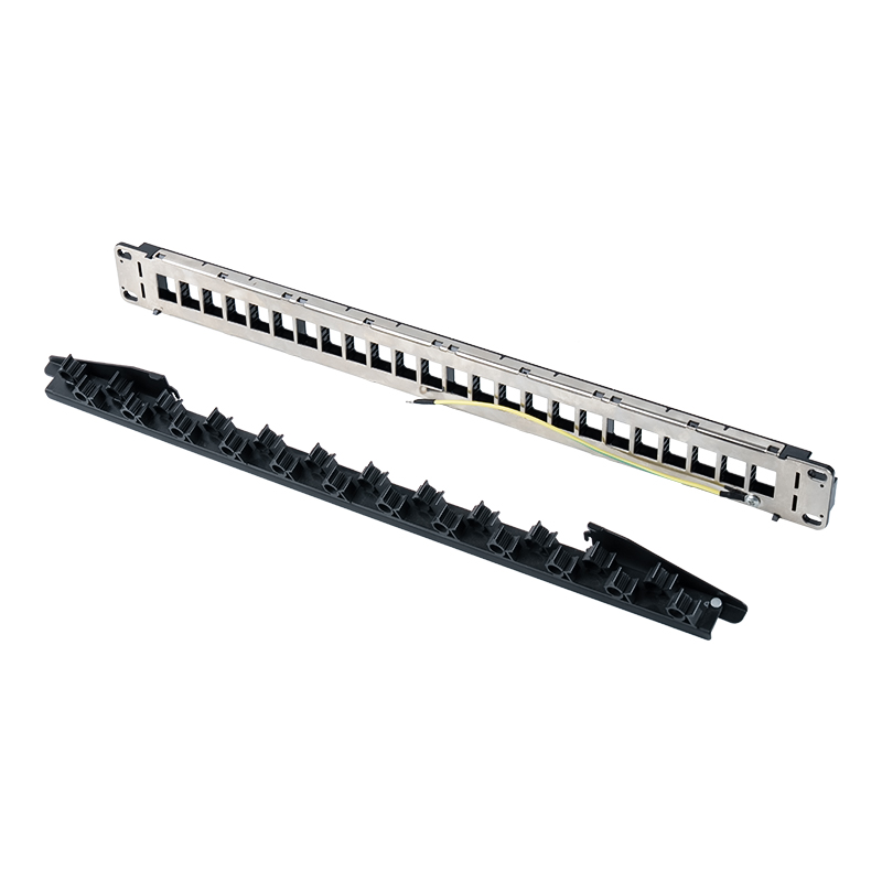 19-tommers 1U 24-ports uskjermet stativ (foldbar brakett) SP-3402-24P 19-tommers 1U 24-ports uskjermet stativ (foldbar brakett) SP-3402-24P