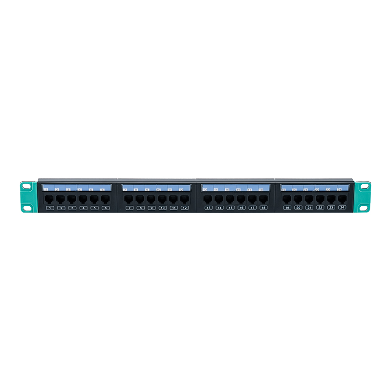 19-tommers 1U 24-ports uskjermet stativ (med utskiftbart plastkort) SP-3406-24P 19-tommers 1U 24-ports uskjermet stativ (med utskiftbart plastkort) SP-3406-24P